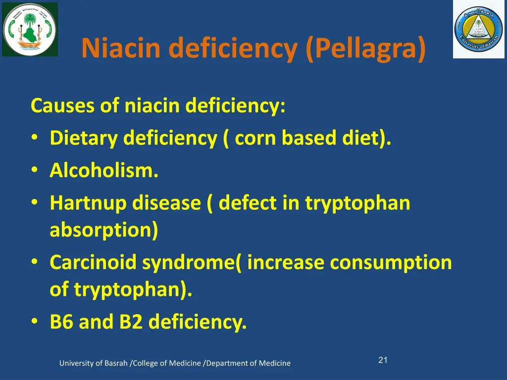 niacin deficiency pellagra