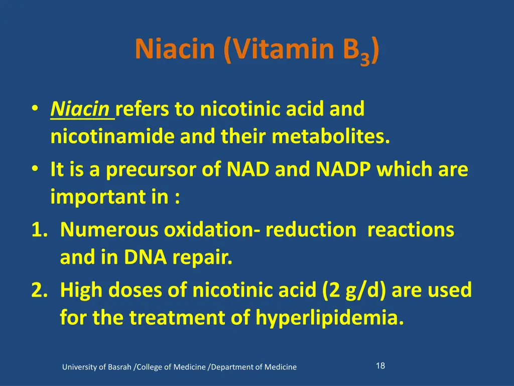 niacin vitamin b 3