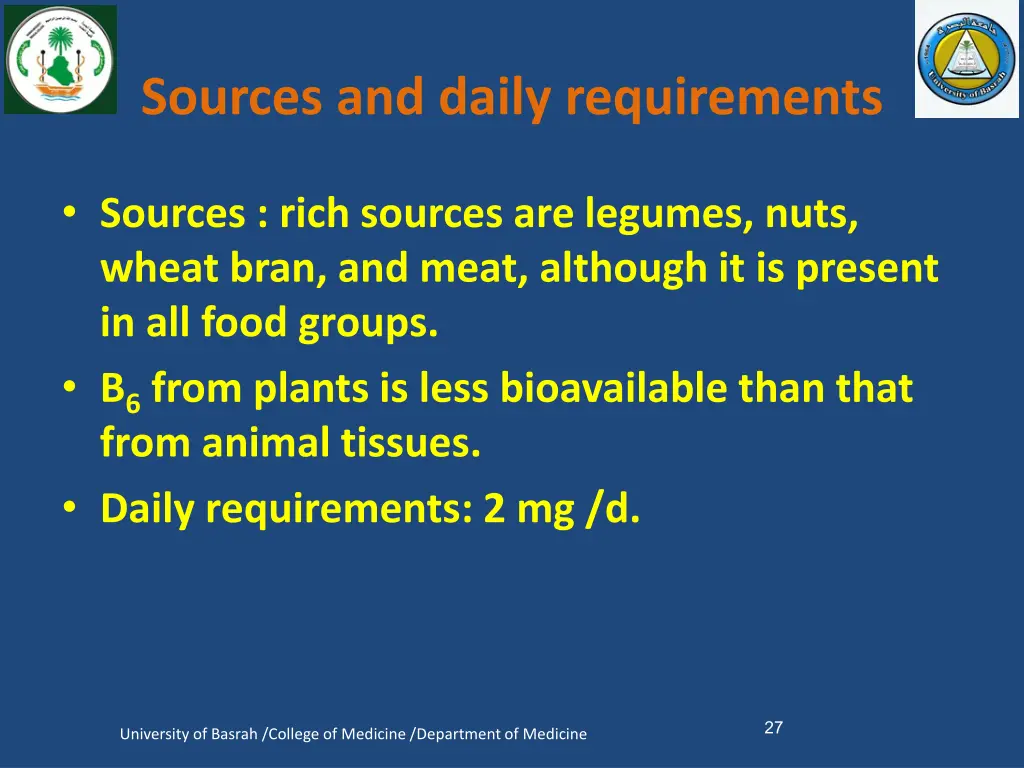 sources and daily requirements 1