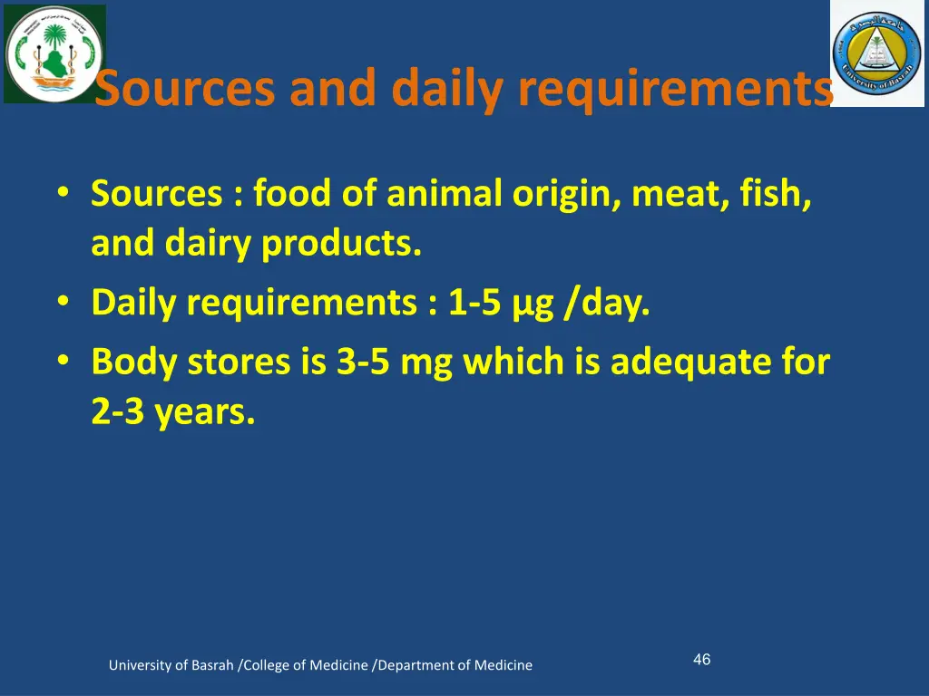 sources and daily requirements 3