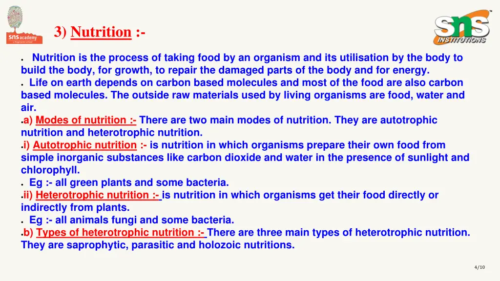 3 nutrition