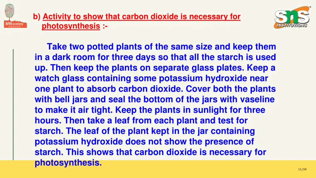 b activity to show that carbon dioxide