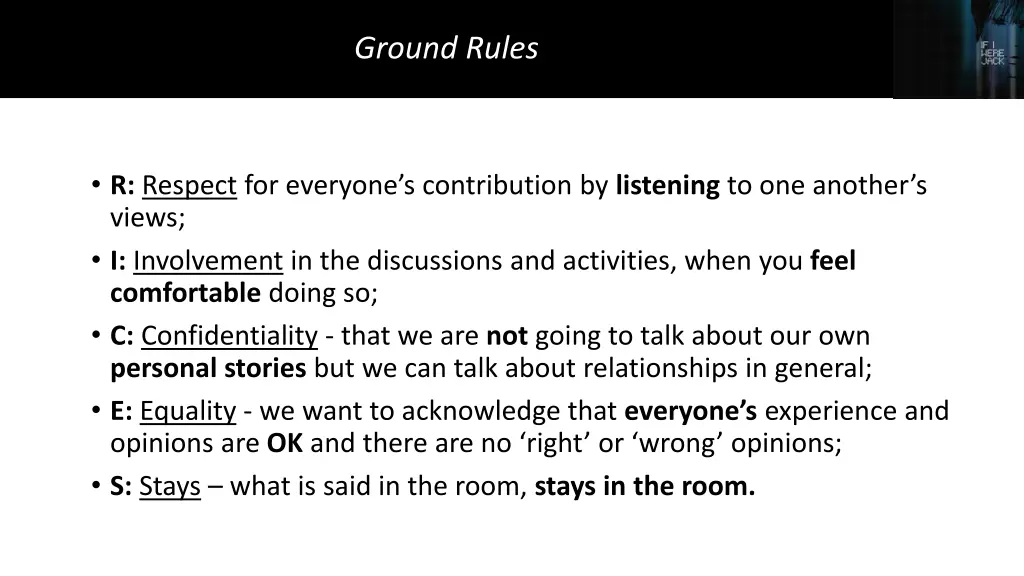 ground rules