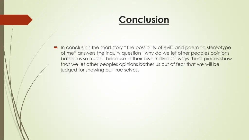 conclusion 1