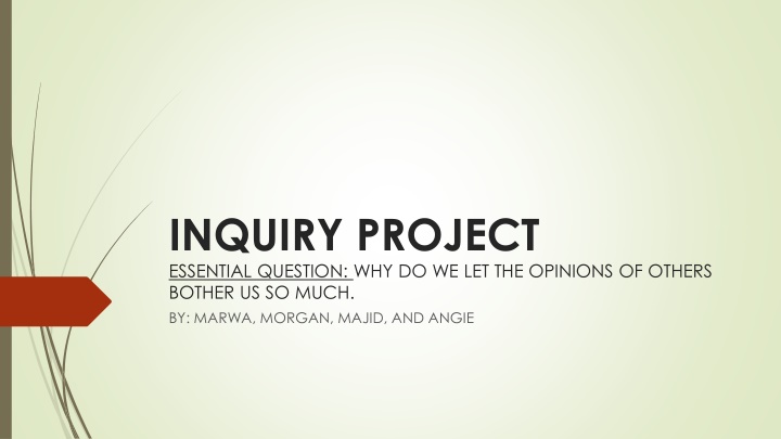 inquiry project essential question