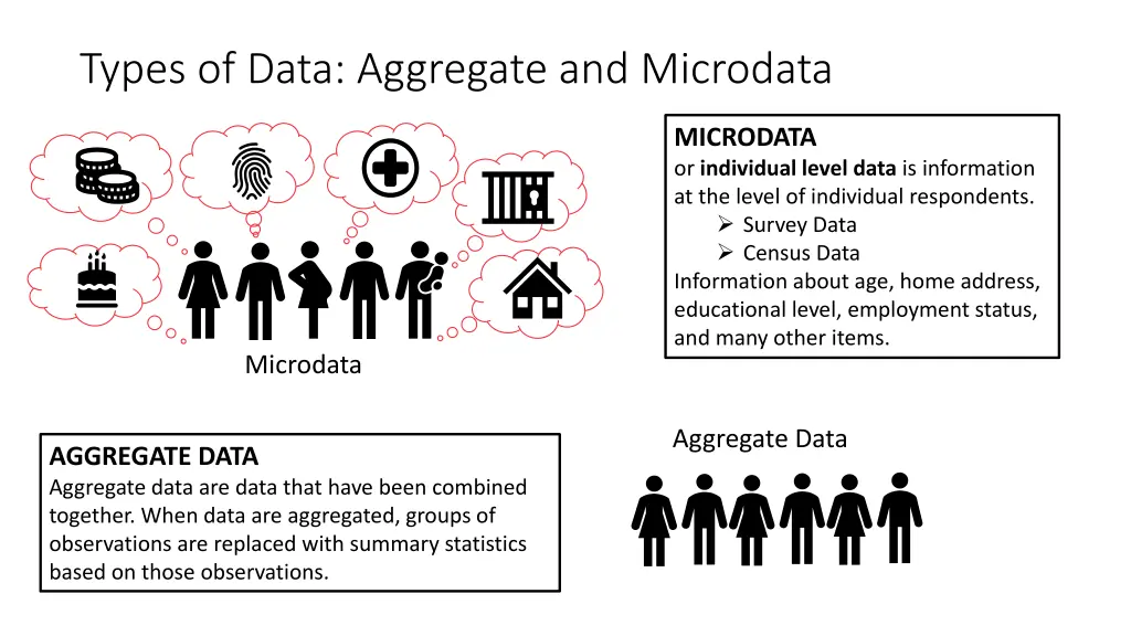 types of data aggregate and microdata