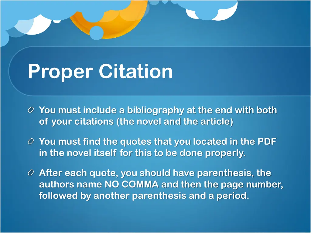 proper citation