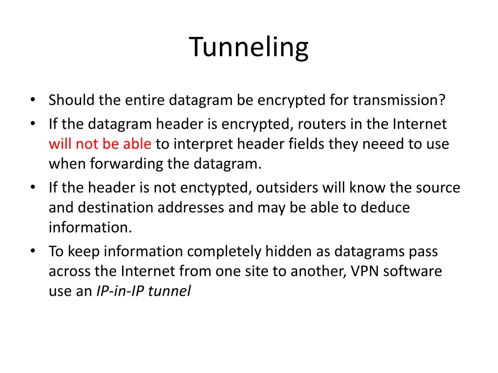 tunneling