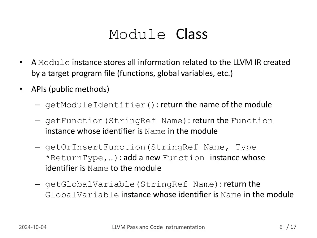 module class