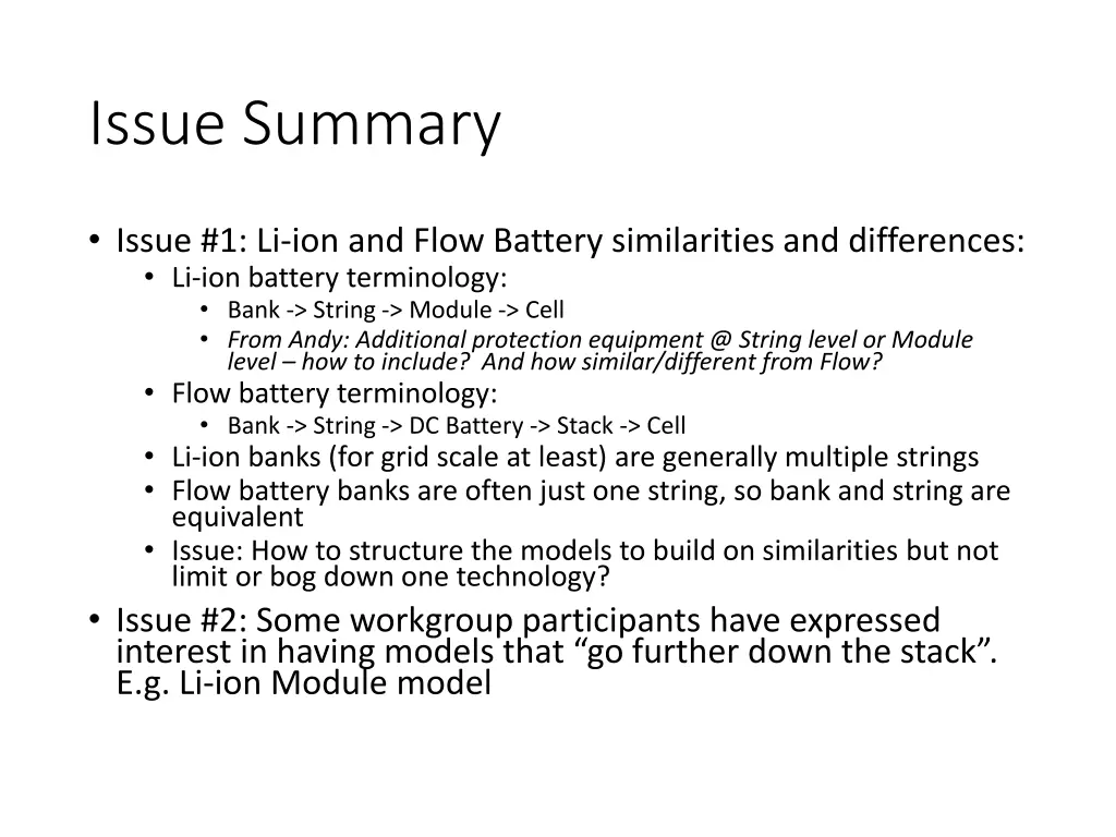 issue summary