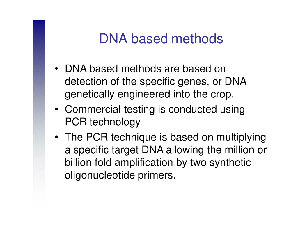 dna based methods 1