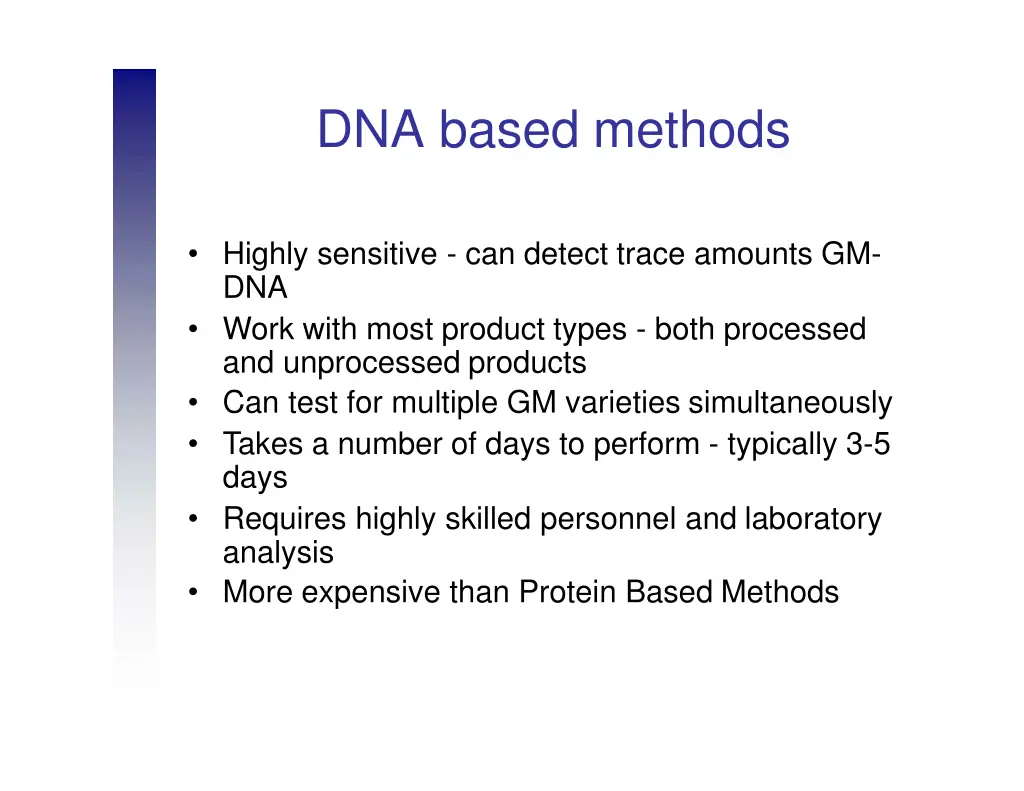 dna based methods