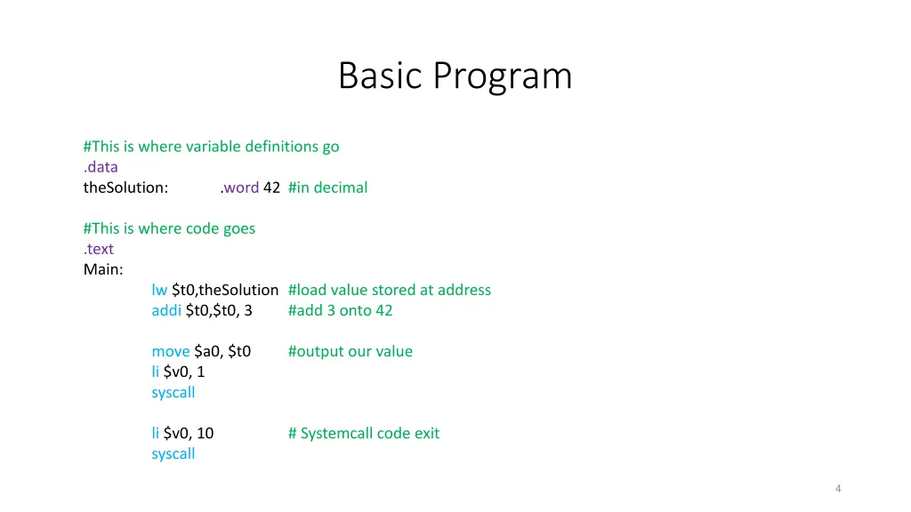 basic program