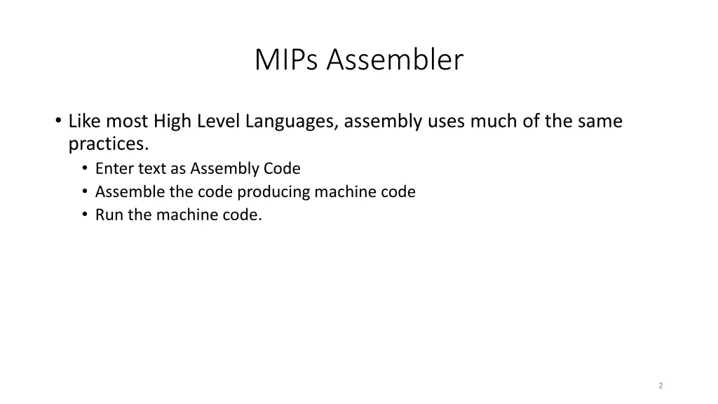 mips assembler