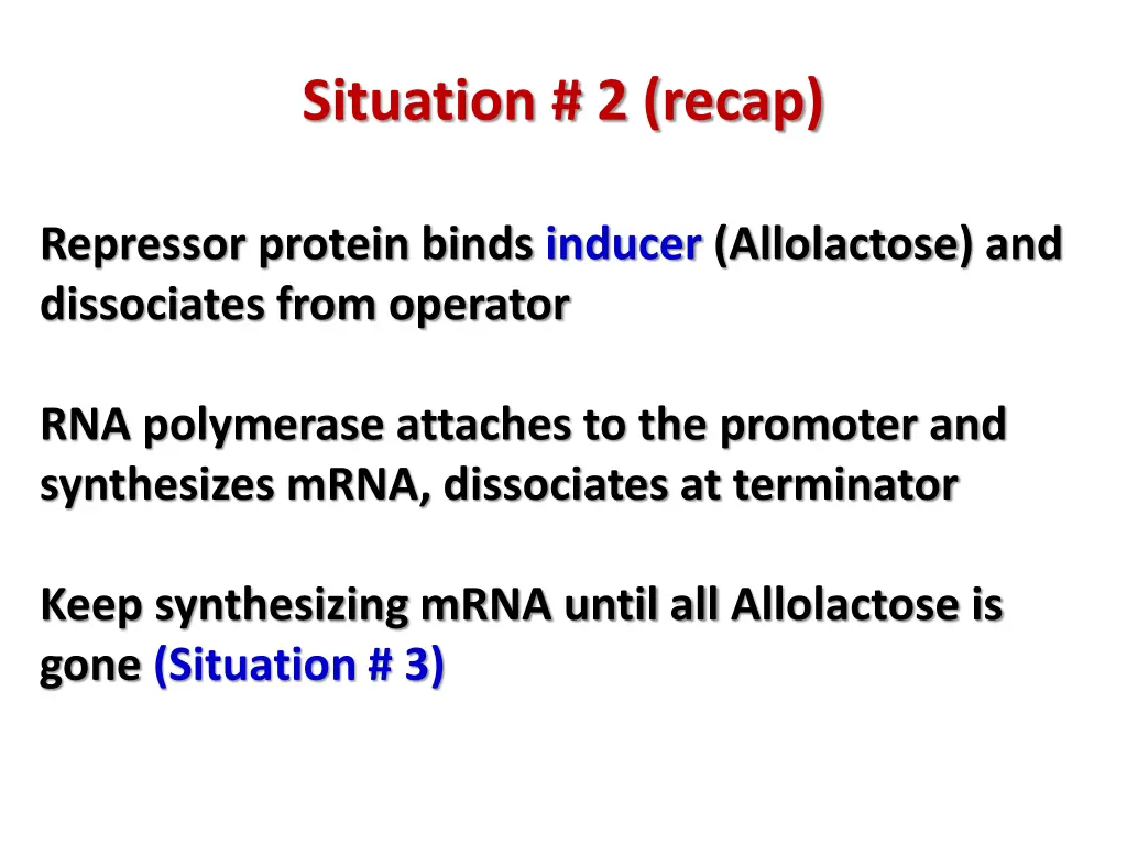 situation 2 recap