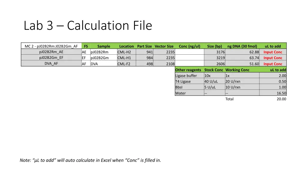 lab 3 calculation file