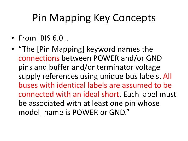 pin mapping key concepts