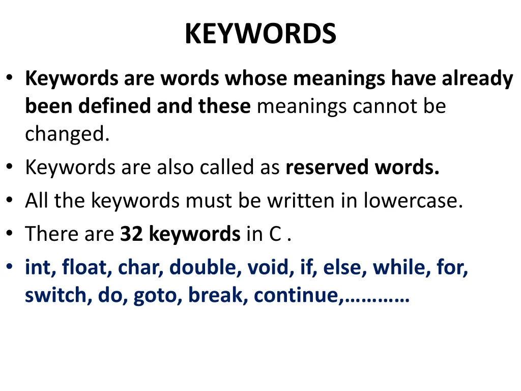 keywords