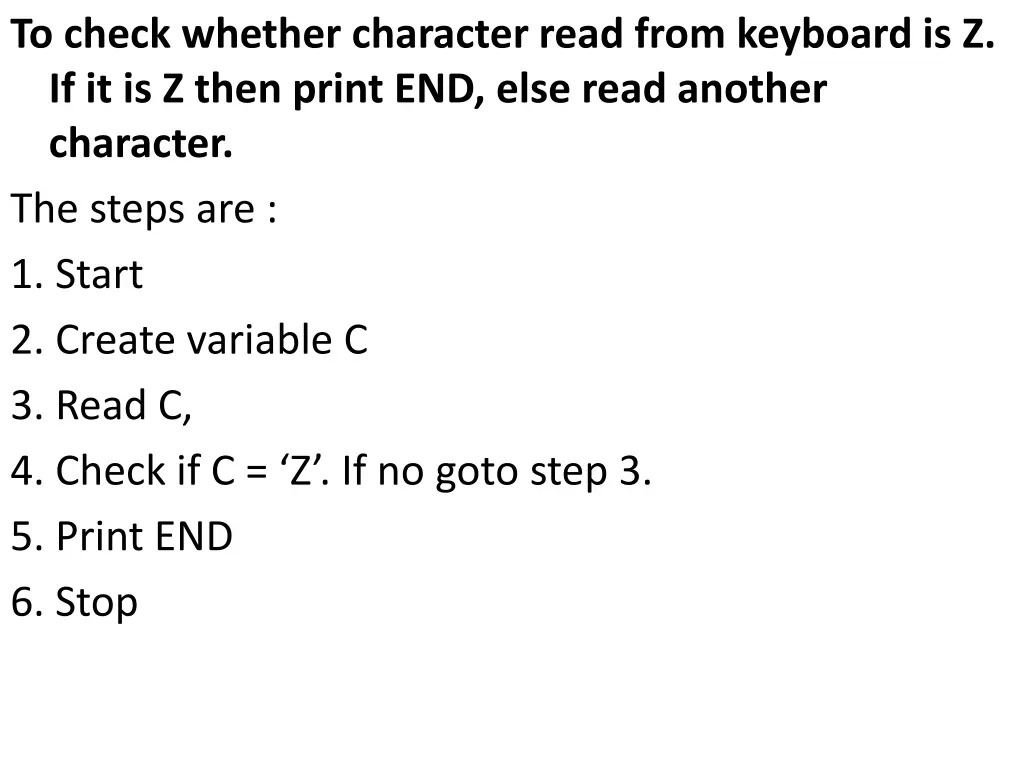 to check whether character read from keyboard