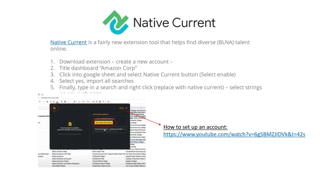 native current is a fairly new extension tool