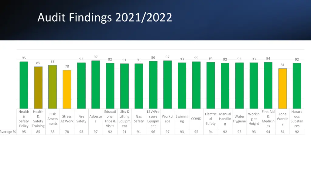 audit findings 2021 2022