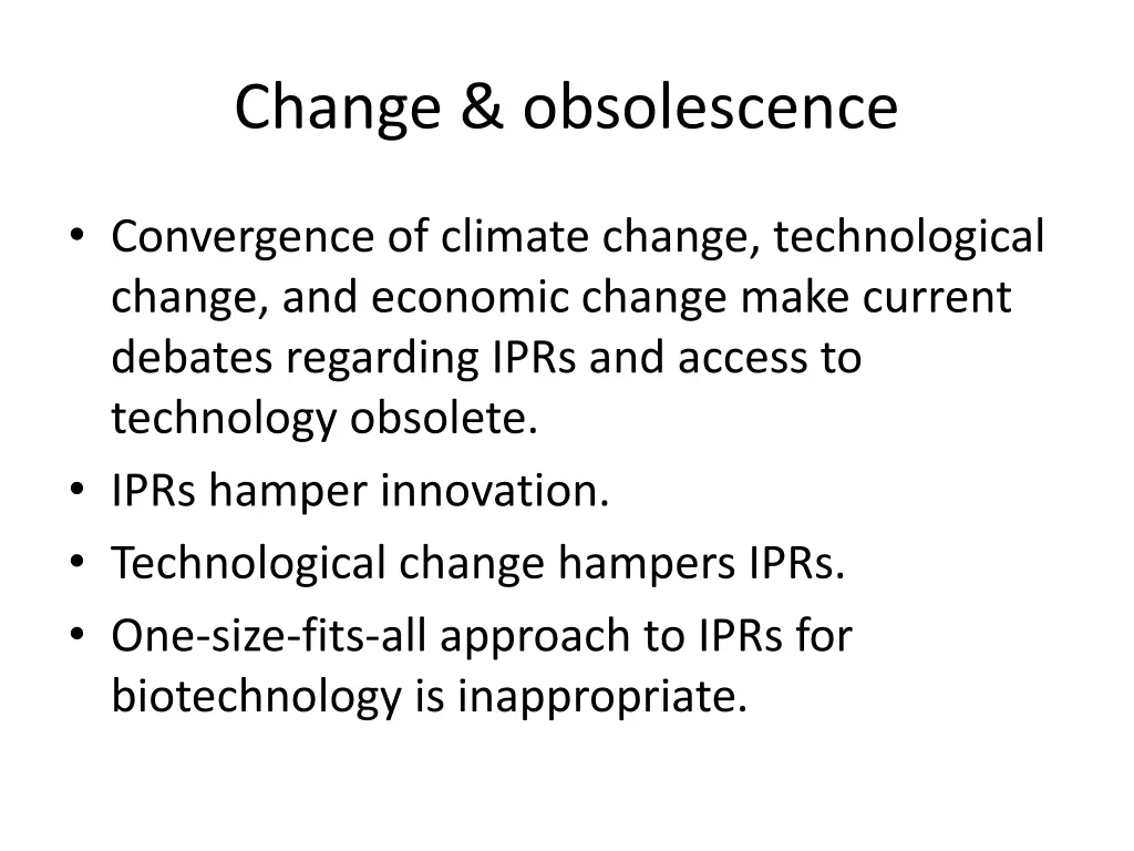 change obsolescence