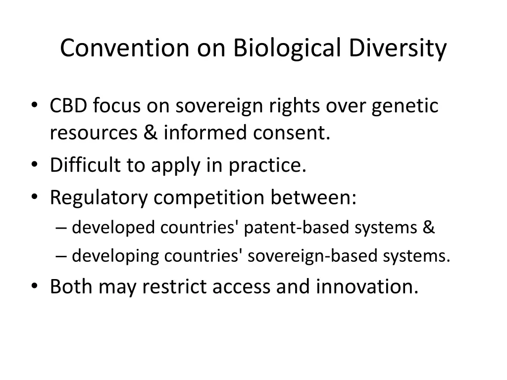 convention on biological diversity 1