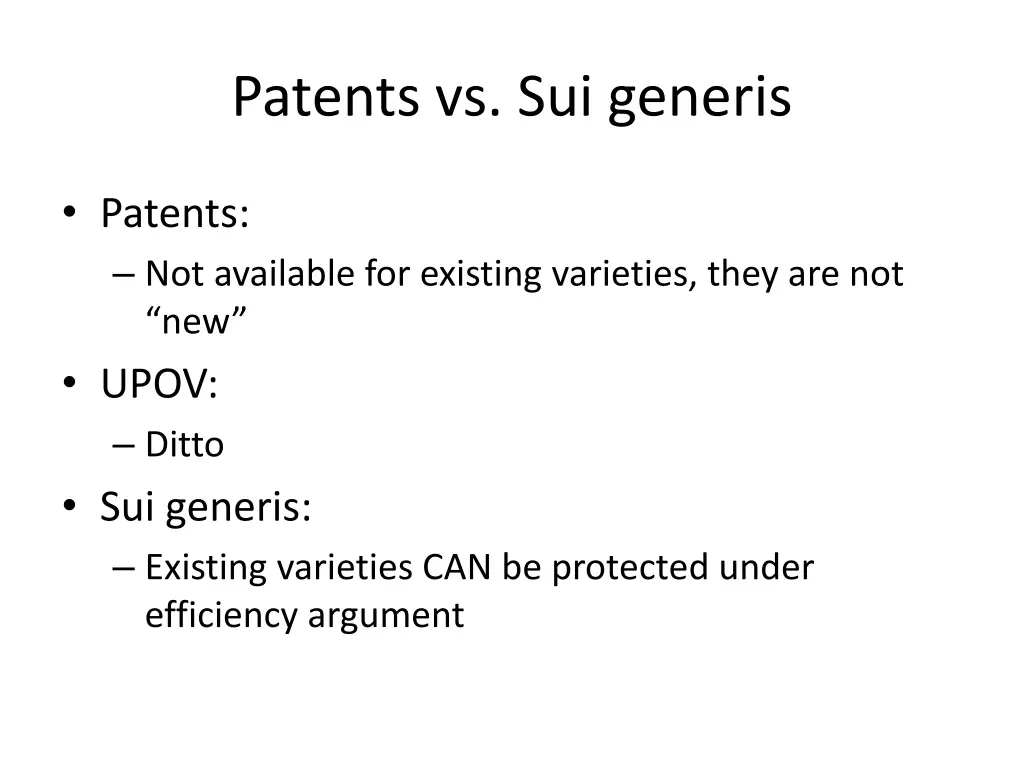 patents vs sui generis 1