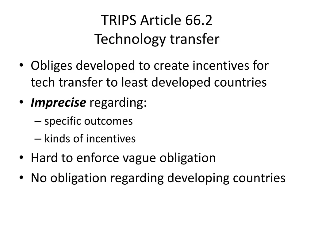 trips article 66 2 technology transfer