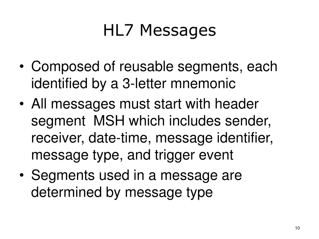 hl7 messages