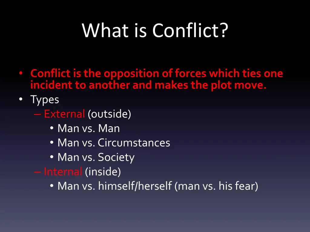 what is conflict