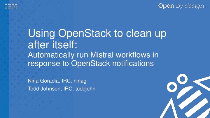 using openstack to clean up after itself