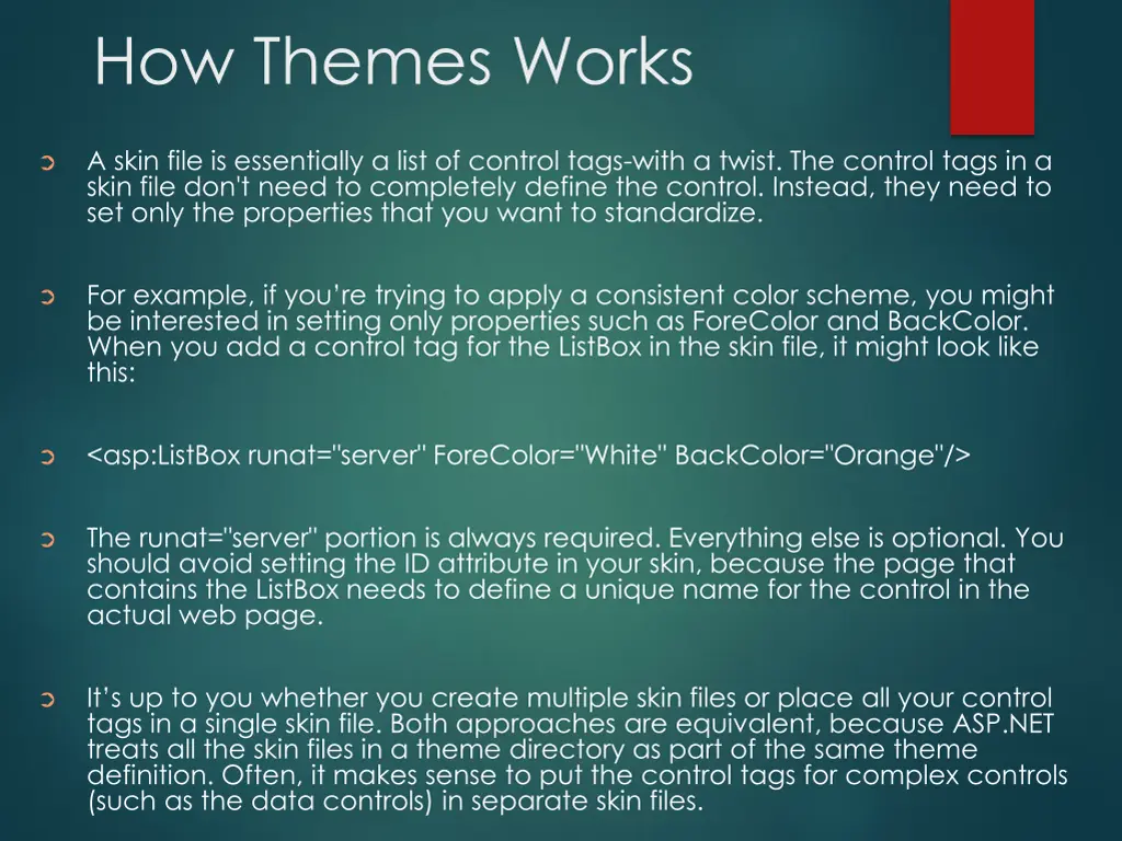 how themes works