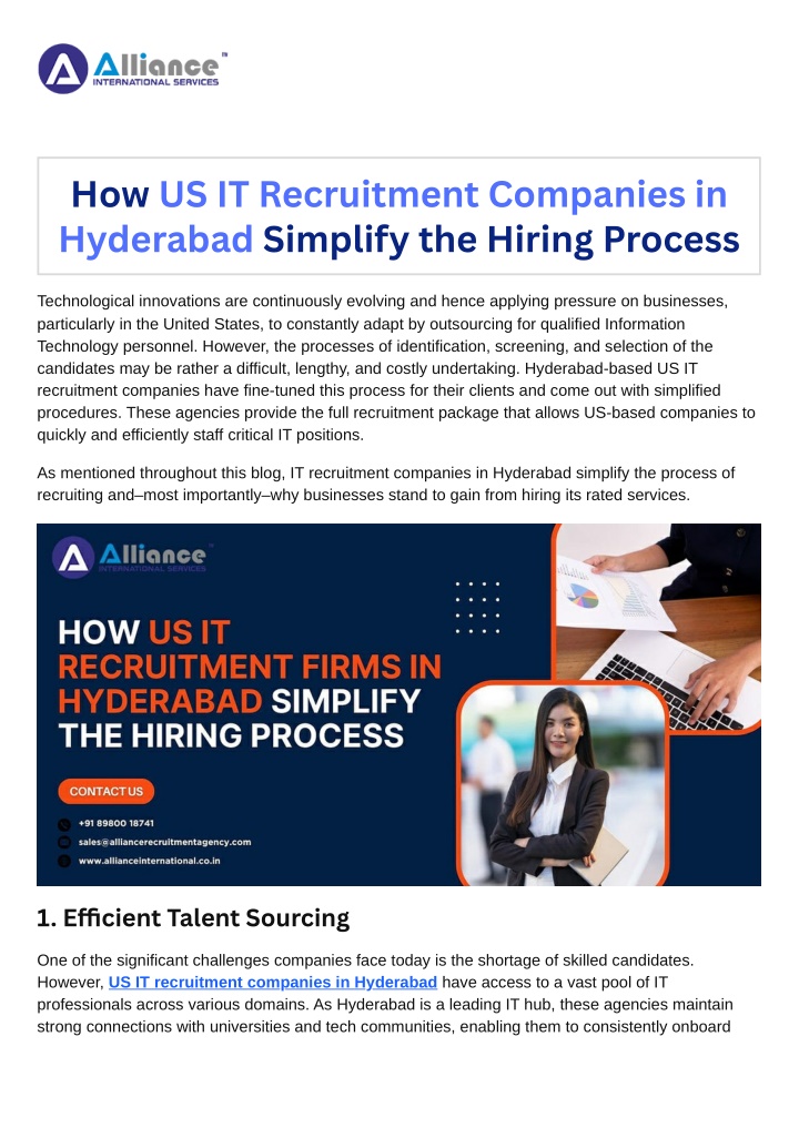 how us it recruitment companies in hyderabad