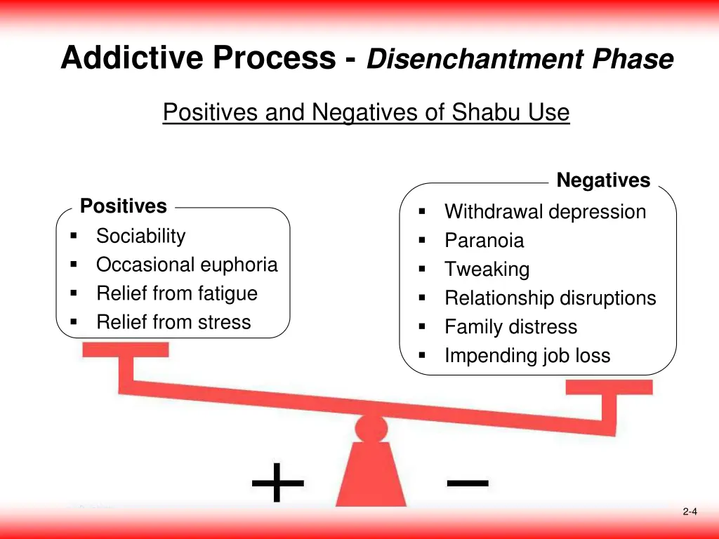 addictive process disenchantment phase