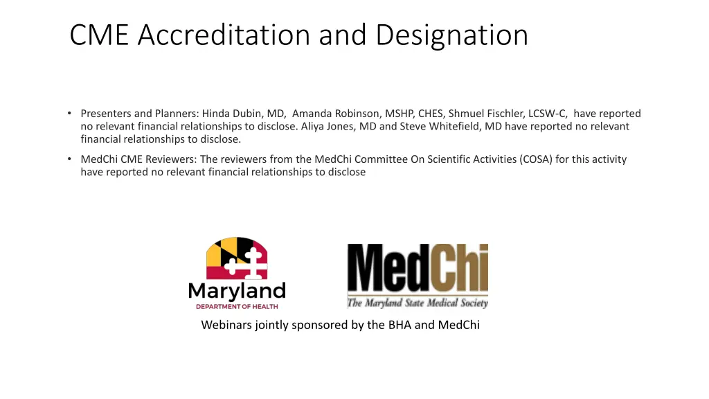 cme accreditation and designation