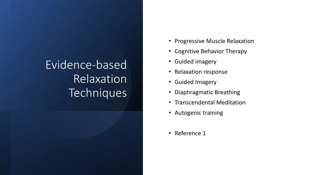 progressive muscle relaxation cognitive behavior