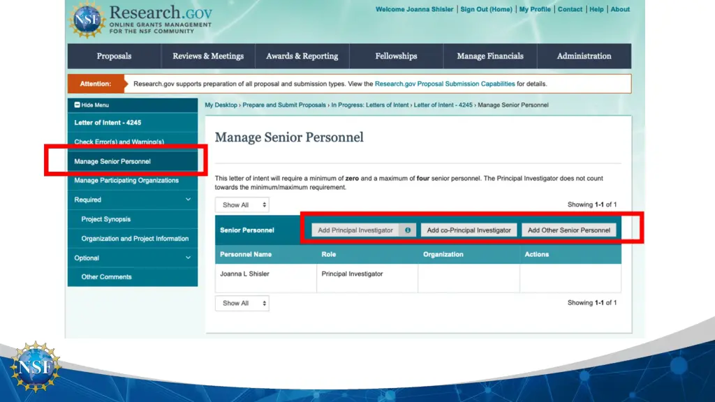 manage senior personnel