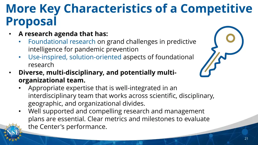 more key characteristics of a competitive