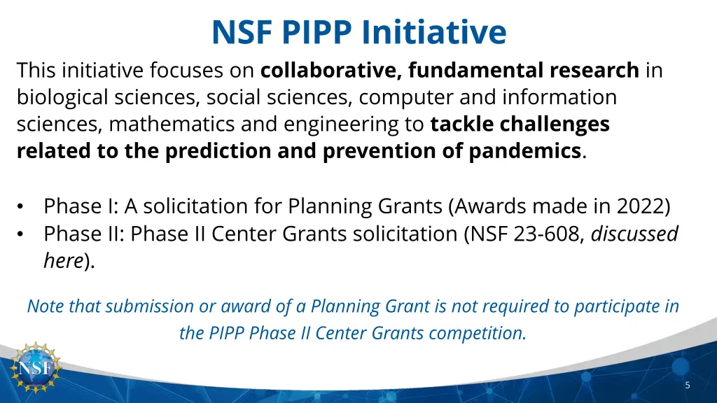 nsf pipp initiative