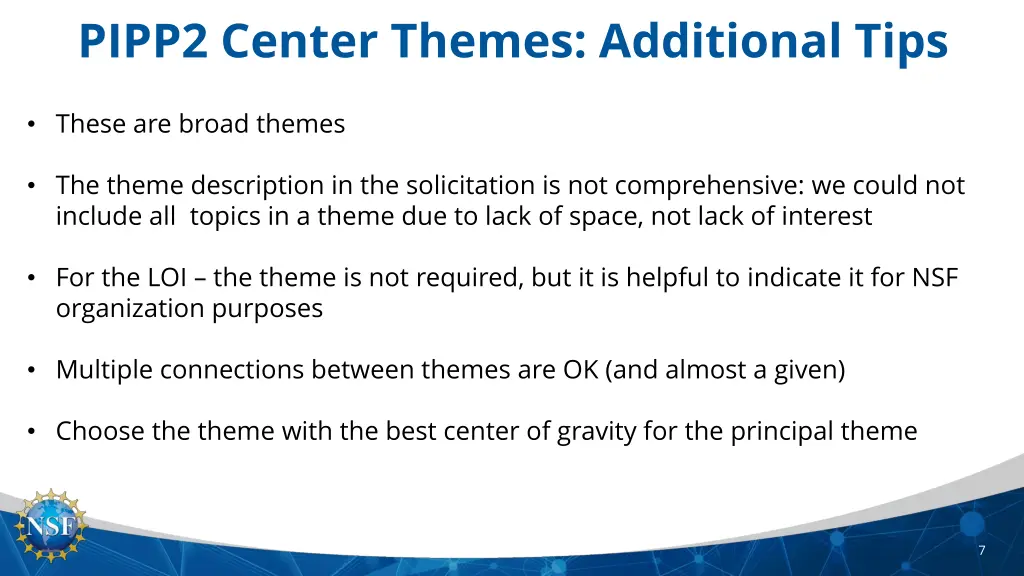 pipp2 center themes additional tips