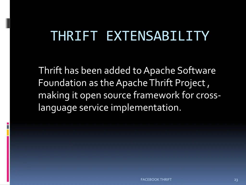 thrift extensability