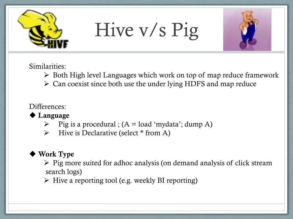 hive v s pig