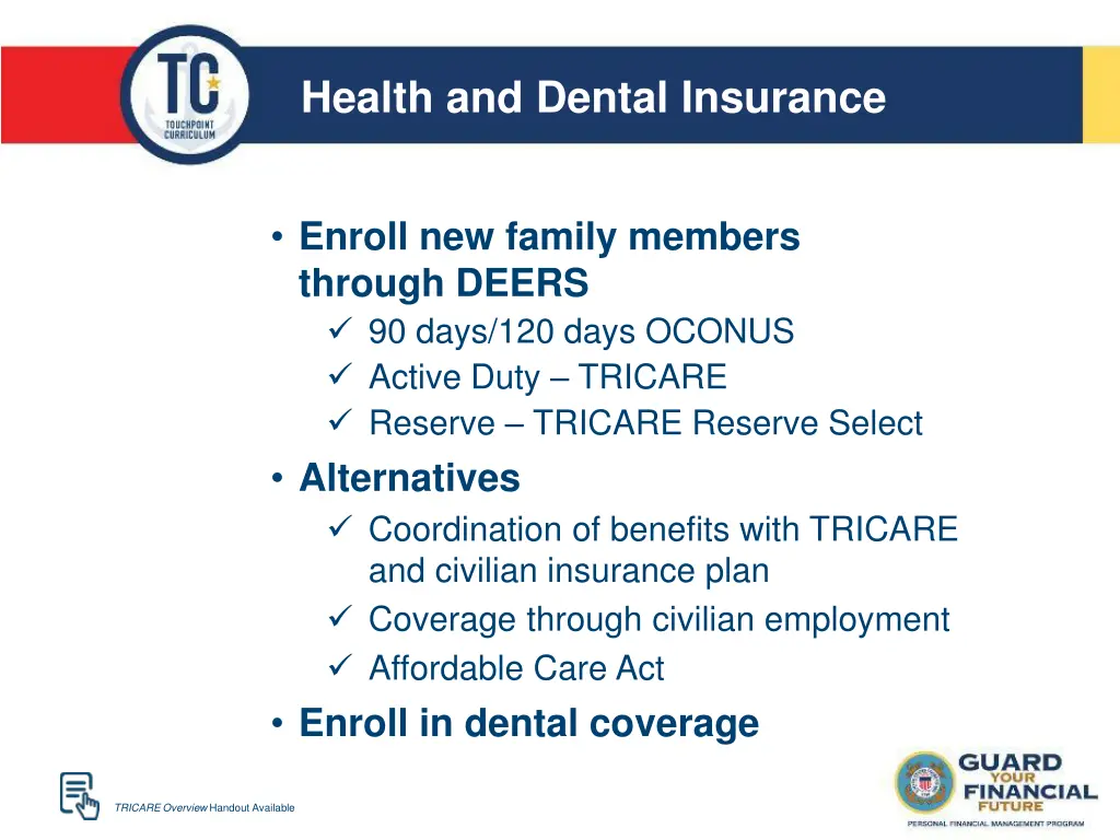 health and dental insurance