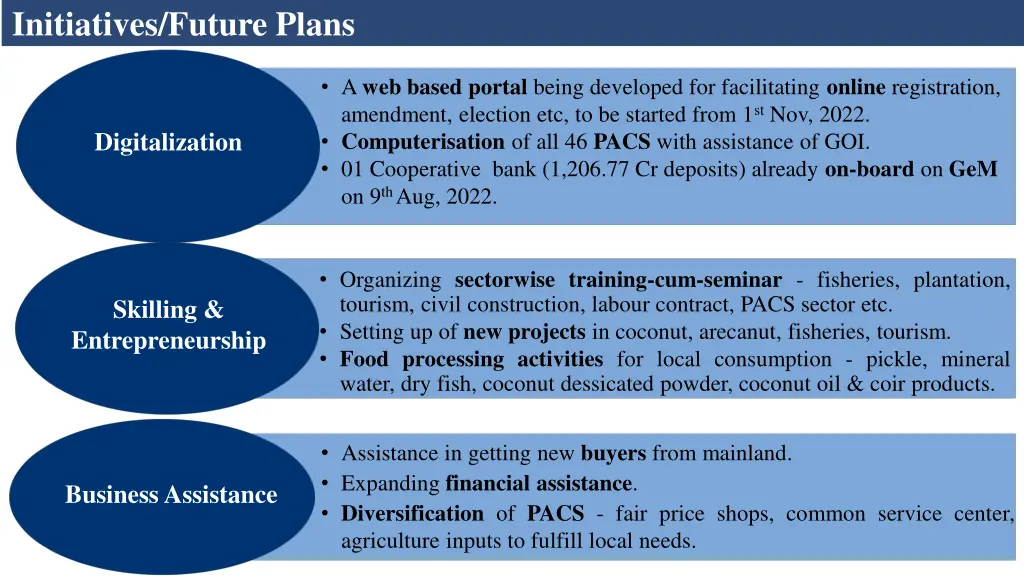 initiatives future plans