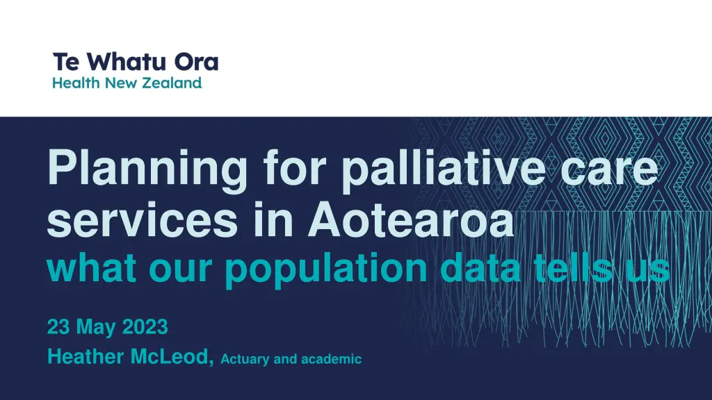 planning for palliative care services in aotearoa 1