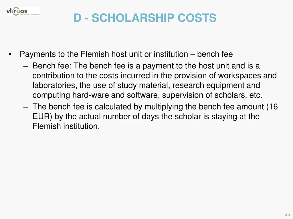 d scholarship costs 1