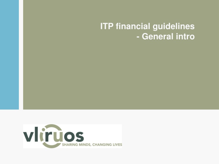 itp financial guidelines general intro