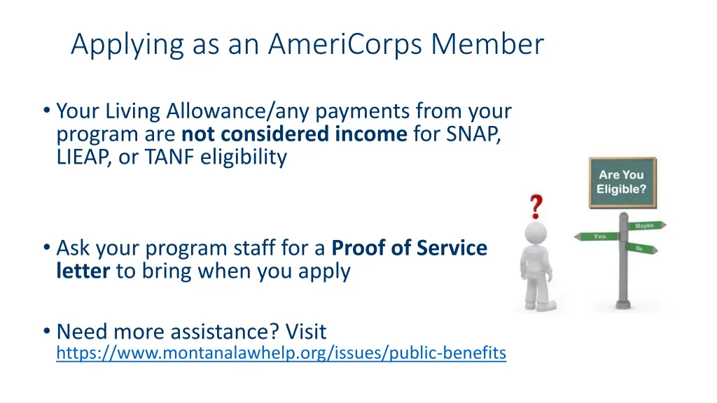 applying as an americorps member