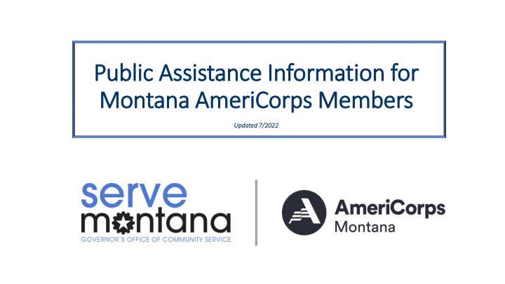 public assistance information for public